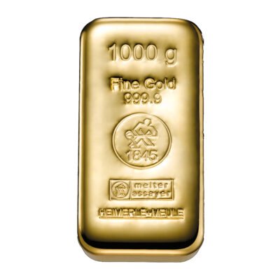 Goldbarren 1000 g – Heimerle + Meule geprägt ( 999,9 Feingold)