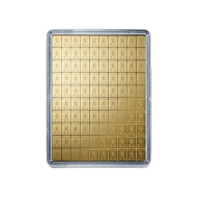 100 x 1 g Goldtafel Heimerle + Meule (CombiBar) (999,9 Feingold)