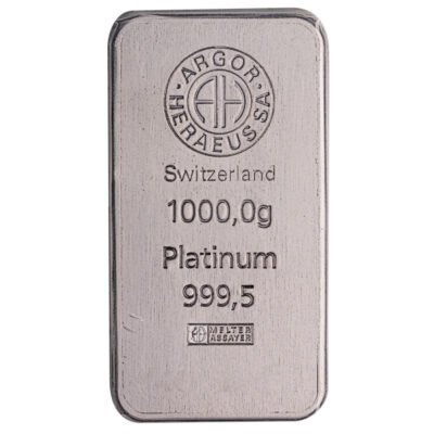1 kg Platinbarren Heraeus (Geprägt - Fein)
